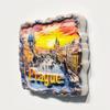 Astronomical Clock Square, Prague Sunset Scene, Czech Republic Tourism Tourist Travel Gift Souvenir 3D Resin Decorative Refrigerator Fridge Magnet Sticker Craft Home Kitchen Decoration view 4