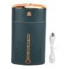 POENVFPO Mini Humidifier, 1000ml, with Chrome Plated Touch Button and Gold Frame Design, Portable USB Personal Desktop Humidifier for Bedroom Office Car Travel (White) view 1