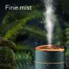 POENVFPO Mini Humidifier, 1000ml, with Chrome Plated Touch Button and Gold Frame Design, Portable USB Personal Desktop Humidifier for Bedroom Office Car Travel (White) view 4