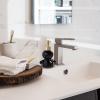 Bathroom Hand Soap Dispenser Marble-Patterned Hand with Pump Refillable Ceramic Lotion Bottle New Home Essentials(Blue) view 4