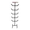 fvscgjmwp Black Metal Hat Stand 34x34x166 cm, 12 Dual Hooks Coat & Hat Rack, Tree-Style Tripod Base, Holds Caps Bags Scarves, Bedroom Office Entryway Hallway,Anti-Slip Feet, 5-Min Tool Assembly view 2
