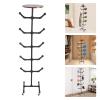 fvscgjmwp Black Metal Hat Stand 34x34x166 cm, 12 Dual Hooks Coat & Hat Rack, Tree-Style Tripod Base, Holds Caps Bags Scarves, Bedroom Office Entryway Hallway,Anti-Slip Feet, 5-Min Tool Assembly view 3