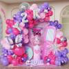 143pcs Y2K 2000s Party Balloon Arch Kit - Kpop Party Decorations with Y2K Butterfly Disco Rose Red Purple Soft Pink Balloons for 2000s Pink Birthday & Bachelorette Party Supplies view 1