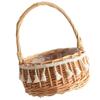 OSALADI Rustic Rattan Flower Girl Basket with Tassel Handwoven Storage for Wedding Petals and Small Flowers Versatile Decorative Basket for Home and Party Use view 1