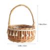 OSALADI Rustic Rattan Flower Girl Basket with Tassel Handwoven Storage for Wedding Petals and Small Flowers Versatile Decorative Basket for Home and Party Use view 2