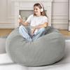 3FT Bean Bag Chairs Teardrop Bean Bag Chair for Adults Beanbag Chair with Memory Foam Filled Machine Washable Cover for Living Room, Bedroom view 3