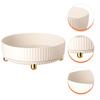 White 360 Degree Rotating Spice Rack Organizer, Seasoning Storage Holder view 4