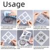 hcaklozgshi 10/20pcs Floor Drain Sticker, Self-Adhesive Bathroom Hair Filter Net, Sewer Filter, Kitchen Anti-Blocking Mesh Net(10pcs) view 4