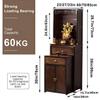 Buddha Altar Table, Bamboo - Multifunctional Buddha Statue Storage Rack with Detachable Design, Suitable for Temples, Home Worship & Meditation Spaces view 2