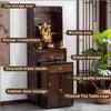 Buddha Altar Table, Bamboo - Multifunctional Buddha Statue Storage Rack with Detachable Design, Suitable for Temples, Home Worship & Meditation Spaces view 3