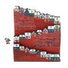 LOCADENCE Christmas Advent Calendar, Reusable Decorative 25 Houses Wood Christmas Countdown Calendar for Family Decoration view 1