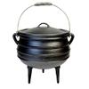 12 Quart Cast Iron Dutch Oven Cauldron Pot - Camping Cookware with Lid - Pre-Seasoned Heavy-Duty Potjie for Stews, Soups, Braising, and Frying Over Fire Pit Grill or Camp Stove view 1