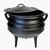 12 Quart Cast Iron Dutch Oven Cauldron Pot - Camping Cookware with Lid - Pre-Seasoned Heavy-Duty Potjie for Stews, Soups, Braising, and Frying Over Fire Pit Grill or Camp Stove view 3