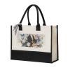 Bkdogkt Gardenia Flowers Birds Print Women Canvas Tote Bag Gift Large Capacity Handbag for Birthday Supplies Daily Use view 1