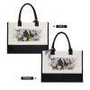 Bkdogkt Gardenia Flowers Birds Print Women Canvas Tote Bag Gift Large Capacity Handbag for Birthday Supplies Daily Use view 2