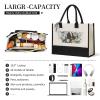 Bkdogkt Gardenia Flowers Birds Print Women Canvas Tote Bag Gift Large Capacity Handbag for Birthday Supplies Daily Use view 3