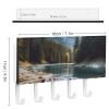 FekiLoot Mountain and Lake1 Key Holder for Wall Decorative Mail Organizer Wall Mount with 5 Hooks Easy Installation Key Rack for Entryway Mudroom Hallway Office 7.1X4.3 in view 2