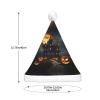 QASNLU Halloween Horror print Santa Hat Plush Light Up Funny Christmas Hat For skullcap Party Supplies Headwear view 4
