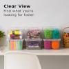 5 Qt. Plastic Storage Bins with Lids, Stackable Storage Containers, practical, Totes, 20Pk view 2