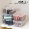 5 Qt. Plastic Storage Bins with Lids, Stackable Storage Containers, practical, Totes, 20Pk view 3