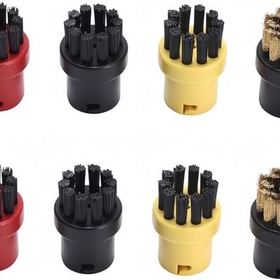 QPRABTDS Replacement Cleaning Brushes for SC1 SC2 SC3 SC4 SC5 SC7 CTK10 Steam Cleaners, Cleaning Brush Round Nozzle Accessories(8 PCS Mixed Colors)