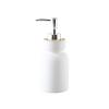 Beautiful Bathroom Accessories Ceramic Soap Dispenser for Kitchen, and Countertop Lotion Pump/Soap Bath Shower Tub Dcor, White Bathroom Decor view 1