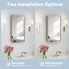 16x24 in Bathroom Medicine Cabinet with Mirror, Silver Grey view 3