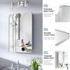 16x24 in Bathroom Medicine Cabinet with Mirror, Silver Grey view 4