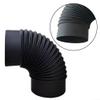 6" Chimney Pipe for Wall Wood-Burning Stoves, Steel Flue with Drip-Free Construction, Vent and Exhaust Connector for Wood, Oil, Coal and Gas Heaters(90-degree bend) view 4