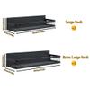 Magnetic Spice Rack for Refrigerator, Magnetic Shelf for, Fridge Magnet Organizer, Magnetic Fridge Shelf for Kitchen Organization and Storage (4 Pack) view 2