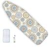 LARAKVEAKV Ironing Board Cover and Pad 35x12in 39x13in Iron Board Cover Standard Size Ironing Board Covers Drawstring Tightening Iron Covers with Fastener Strap(Natural,122x38cm/48x15in) view 1