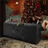 WXLYJXUE Storage Container for Tree Christmas Tree Storage Bag Oxford Fabric with Handles Double Zipper Wide Opening Tote Bag Holiday Tree Bag(Black,122cm) view 3