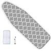 LARAKVEAKV Ironing Board Cover and Pad 35x12in 39x13in Iron Board Cover Standard Size Ironing Board Covers Drawstring Tightening Iron Covers with Fastener Strap(Gray,97x33cm/38x13in) view 1
