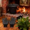 Ash Bucket Charcoal Bin for Fireplaces, Metal Pail with Lid, Heavy Duty Durability, Easy Carry Handle, Cleaning Tool Set, Fireplace Accessory for Cleaning Fire Pit Grill Indoor Outdoor, 12L view 4