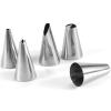 MUYRJLZX Piping Tips 24pcs Pastry Nozzles Stainless Steel Icing Tips Russian Tips Decorating Tips Piping Kit Icing Frosting Nozzles Bakeware view 4