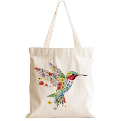 Watercolor Floral Bird Gifts Bird Decor Tote Bag with Pocket Aesthetic Canvas Tote Bag Weekender Beach Bags Gifts for Women Birds Lovers Girl Reusable Grocery Bags Travel Bags for Birthday Christmas