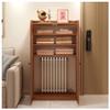 LXHELIVERY Radiator Cover Cabinet with Shelf, Decorative Steam Radiator Cover for Home - Breathable & Waterproof, Hides Cluttered Pipes(60X25X98 CM) view 1