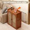LXHELIVERY Radiator Cover Cabinet with Shelf, Decorative Steam Radiator Cover for Home - Breathable & Waterproof, Hides Cluttered Pipes(60X25X98 CM) view 3