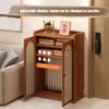 LXHELIVERY Radiator Cover Cabinet with Shelf, Decorative Steam Radiator Cover for Home - Breathable & Waterproof, Hides Cluttered Pipes(60X25X98 CM) view 4
