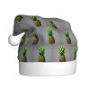 WHJDPP Cartoon Pineapple Printed Christmas Hat for Adult Festive Celebrations as a Gift for Men and Women view 1