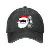 Funny Merry Christmas Santa Hat, Humorous Holiday Santa Face Winter Cap for Adults, Festive Christmas Spirit Cozy Adjustable Winter Accessory for Seasonal Fun view 1