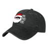 Funny Merry Christmas Santa Hat, Humorous Holiday Santa Face Winter Cap for Adults, Festive Christmas Spirit Cozy Adjustable Winter Accessory for Seasonal Fun view 2