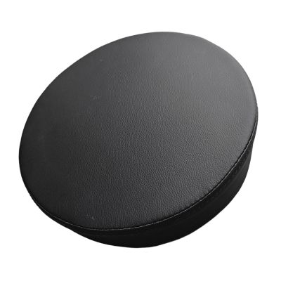 HouseVibe Barstool Replacement Seat Cushion Top Round 13.78 Inch Compact Repair Chair Seat for Swivel Chair Bar Stool Office Barber Shop- Black