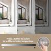 60x36 Black Silver Mirror with Dual LED Light Strips - Modern Bathroom Vanity Mirror view 4
