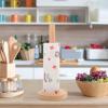 MUELODSIC Sturdy Flat-Base Paper Towel Holder Stand for Kitchen Countertop Organizes Standard Kitchen and Bathroom Versatile Paper Towel Organizer for Living and Office Use view 4