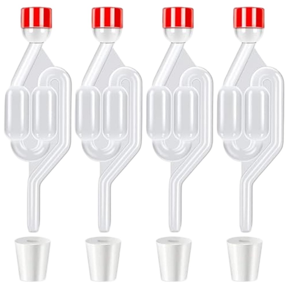 Air Lock for Fermenting 4PCS Transparent Fermentation Airlock for Wine and Beer Making, Wine Making Equipment