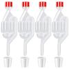 Air Lock for Fermenting 4PCS Transparent Fermentation Airlock for Wine and Beer Making, Wine Making Equipment view 1