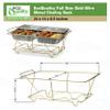 Full Size Gold Wire Metal Chafing Rack Buffet Serving, Catering, Parties, Events, Weddings, and Food Warmers Durable Reusable Rack for Disposable Trays and Pans (25) view 3