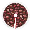 Steak Pattern Christmas Tree Skirt Round Trees Mat Cover for Party Ornaments Home Decor 122cm view 1