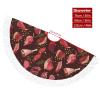 Steak Pattern Christmas Tree Skirt Round Trees Mat Cover for Party Ornaments Home Decor 122cm view 2